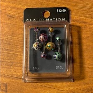 4pcs bellybutton rings